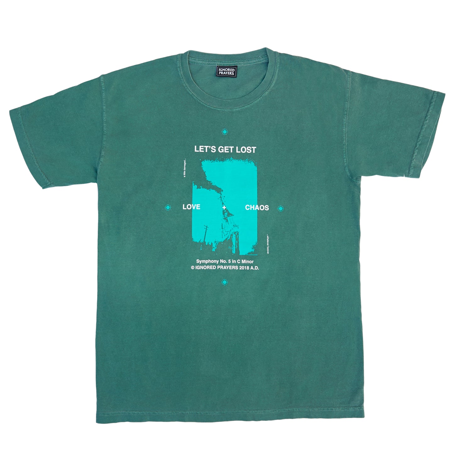 LOVE & CHAOS T-SHIRT - EMERALD
