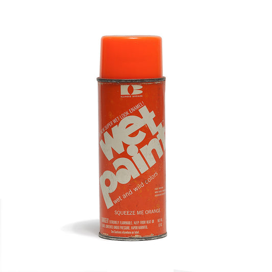 VINTAGE WET PAINT "SQUEEZE ME ORANGE" SPRAY PAINT