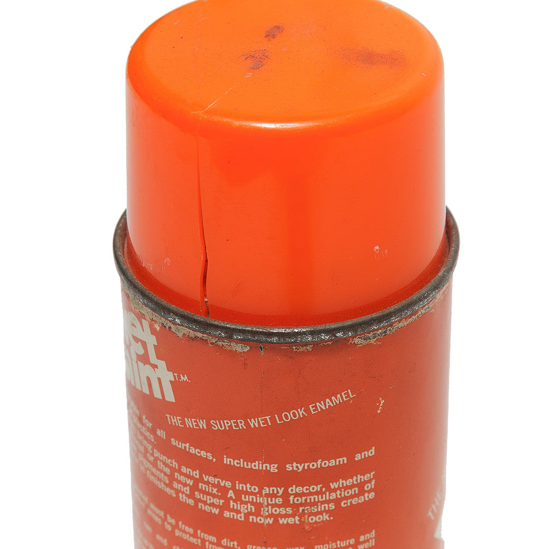 VINTAGE WET PAINT "SQUEEZE ME ORANGE" SPRAY PAINT