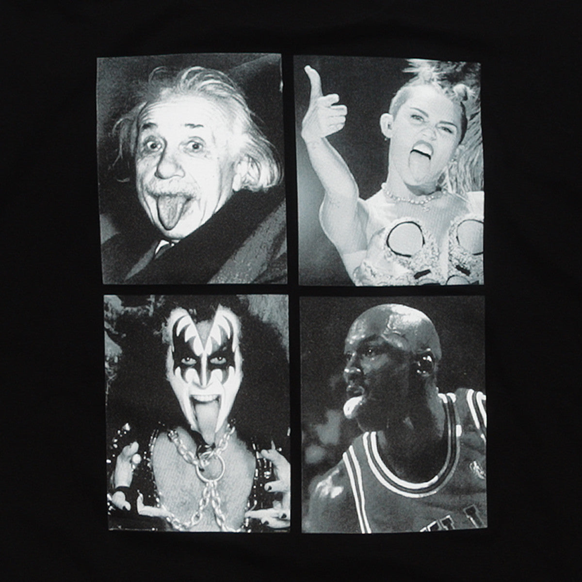 WITH TONGUE T-SHIRT - BLACK