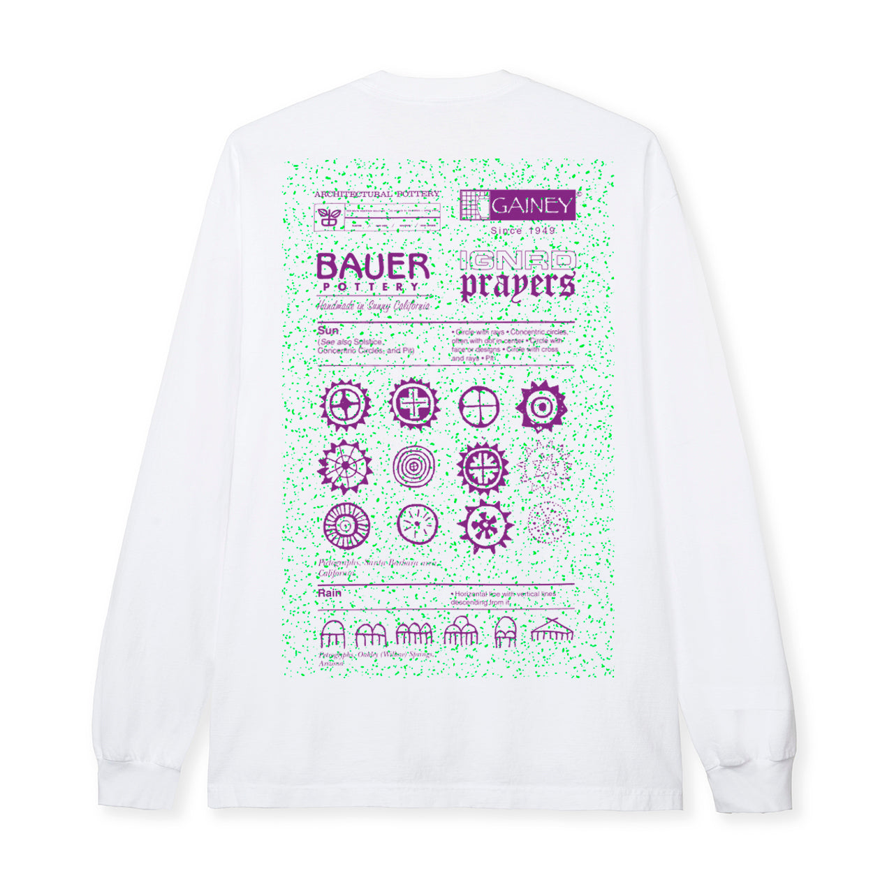 S.L.O.P. L/S  TEE - WHITE