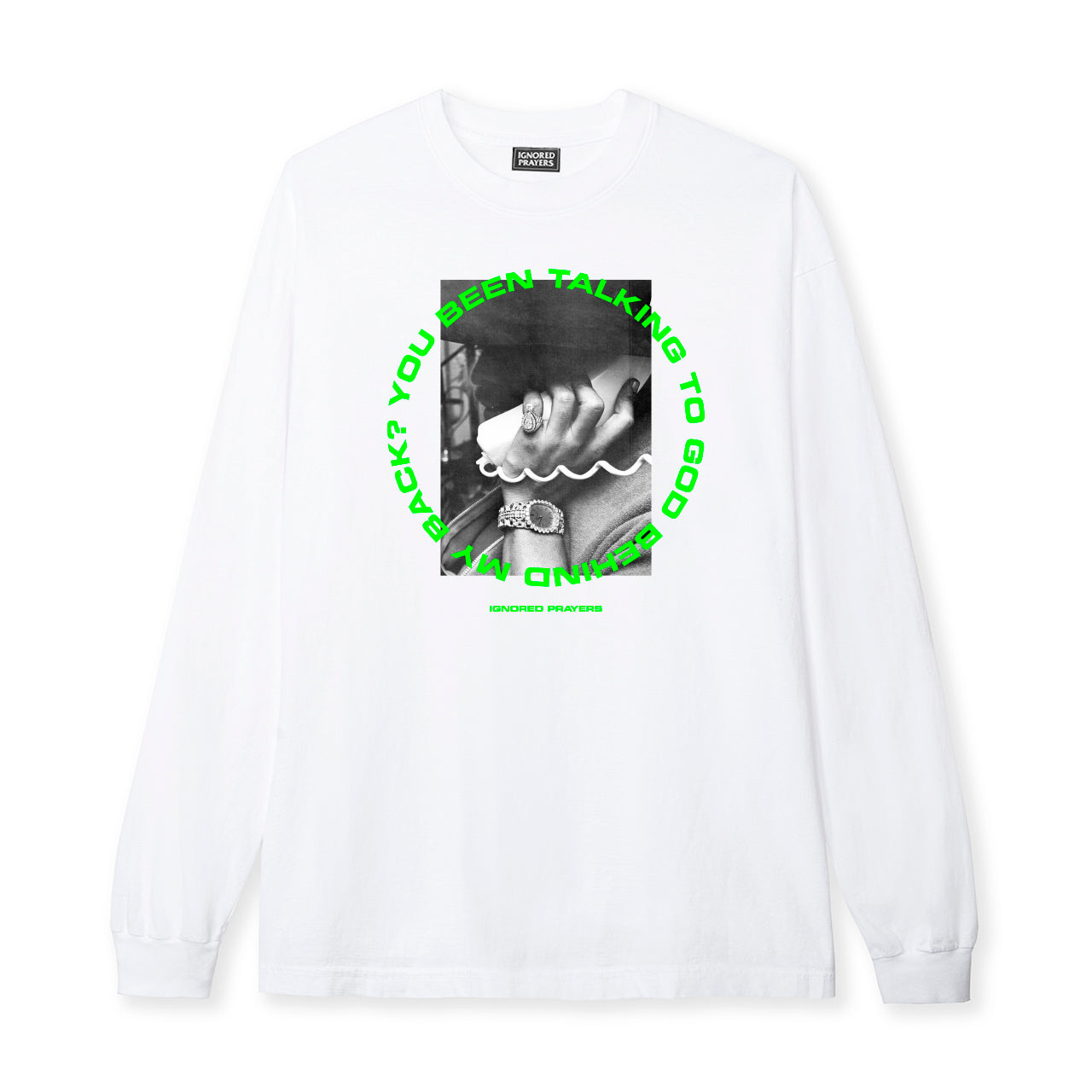 TALKING 2 GOD L/S  TEE - WHITE