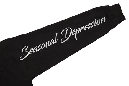 SEASONAL DEPRESSION L/S TEE  - BLACK