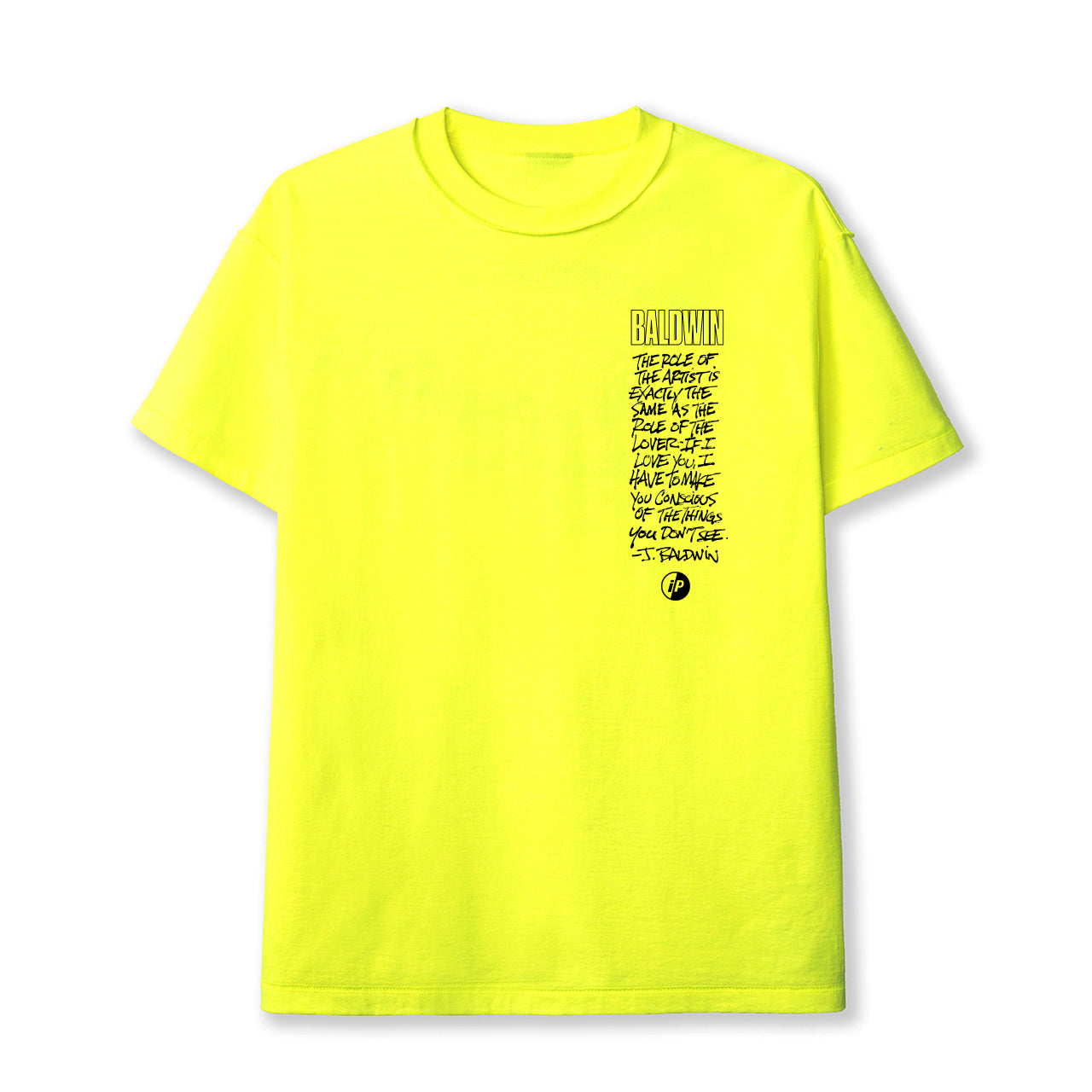 REVERSIBLE JB TEE - NEON YELLOW