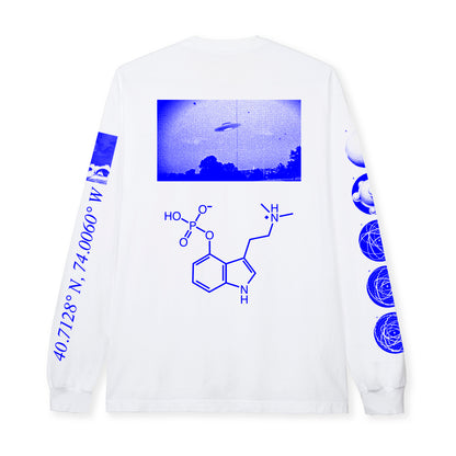 LEVEL UP L/S  TEE - WHITE