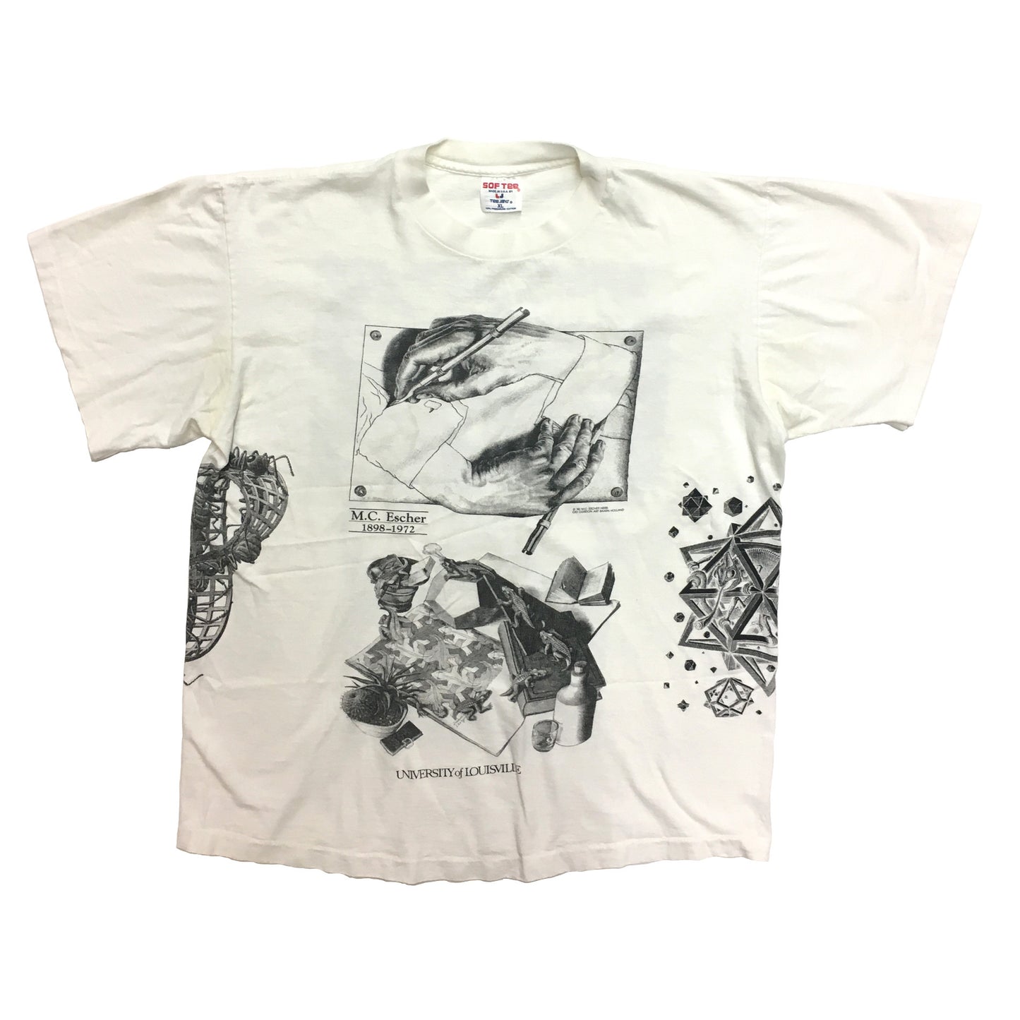 VINTAGE M.C. ESCHER ALL OVER PRINT T-SHIRT