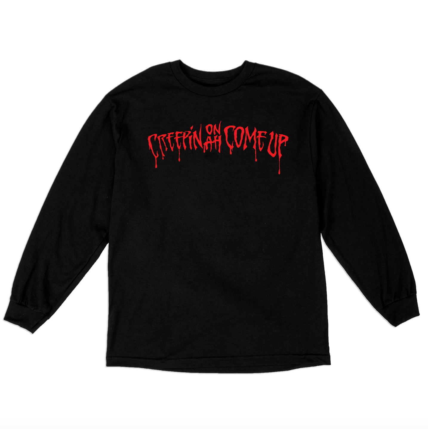 CREEPIN' L/S T-SHIRT - BLACK